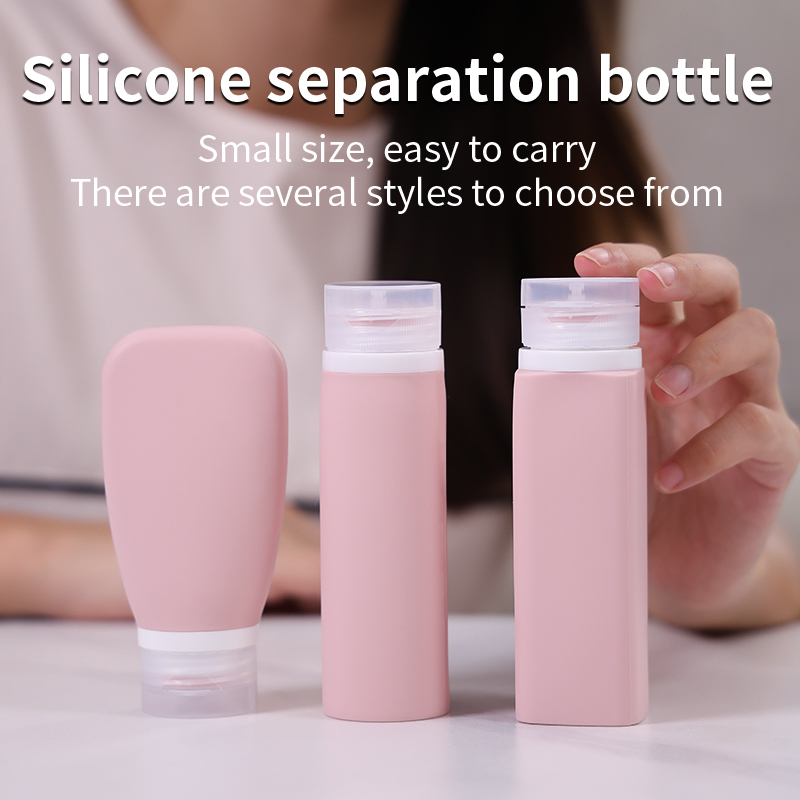 Travel Bottles for Toiletries, 90ml Travel Size Containers BPA Free Leak Proof Refillable Liquid Silicone Squeezable Travel Accessories for Shampoo Conditioner Lotion （3 pack)